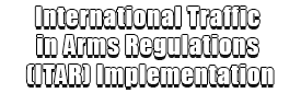 International Traffic in Arms Regulations (ITAR) Implementation Logo